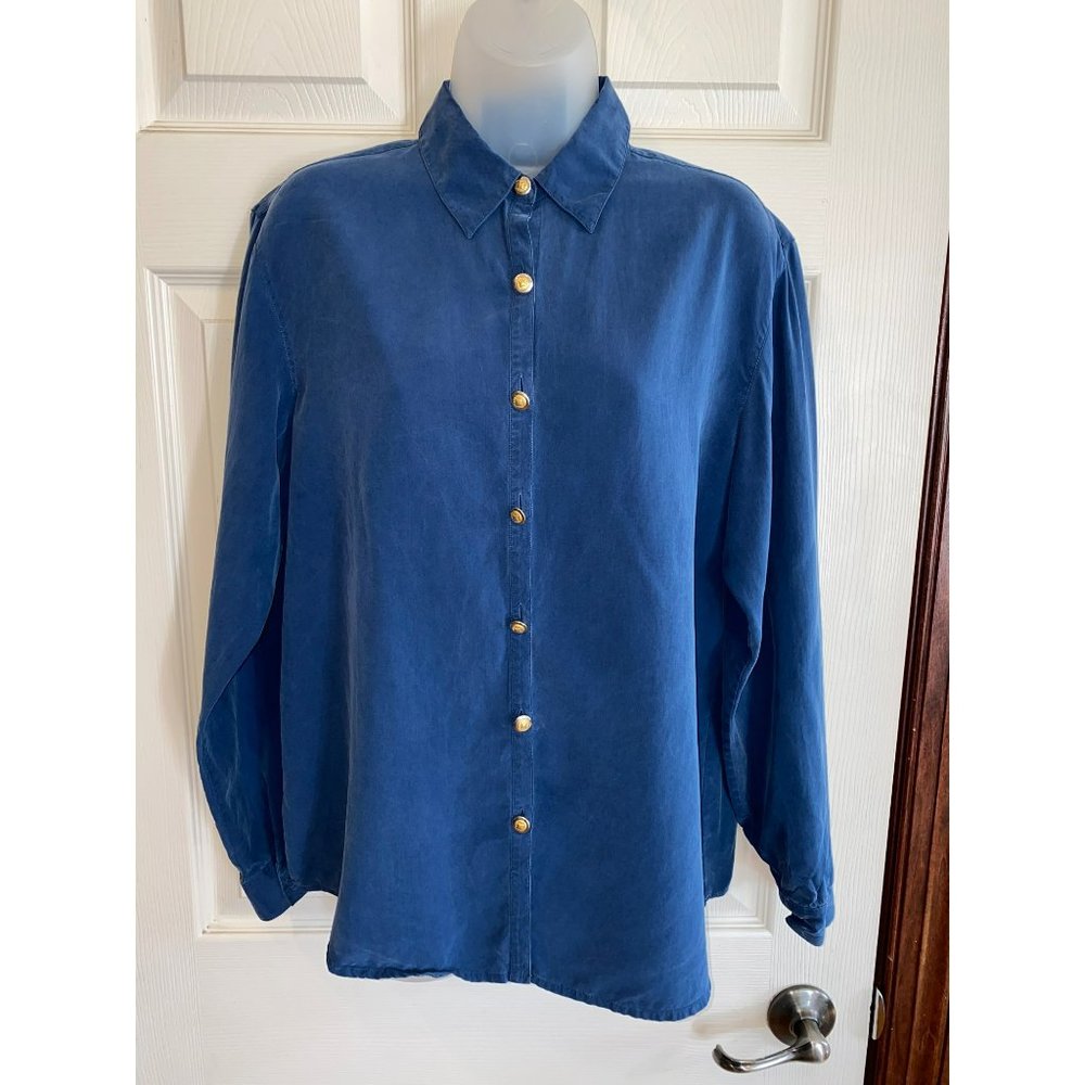 Vintage Wrangler Riata Ladies Silk Bottom Front Top Size XL